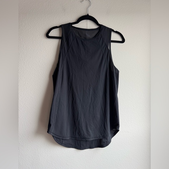 Lululemon Sculpt Black Mesh Tank Top Black Womens size 6 - Picture 3 of 6